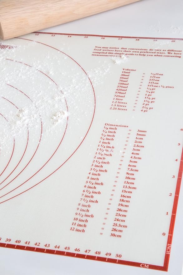 Pastry/Baking Mat with Measurements, Silicone